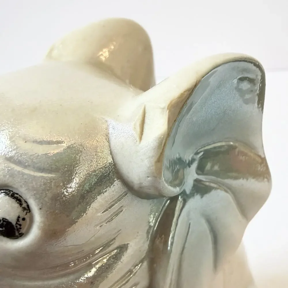 Elephant Sweetheart Vintage Lusterware Japan Double Elephant Wedding 7.5